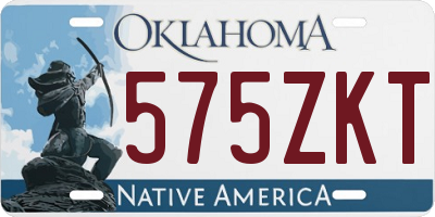 OK license plate 575ZKT