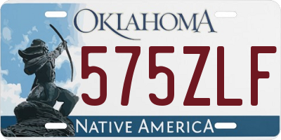 OK license plate 575ZLF
