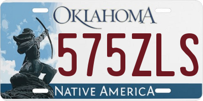 OK license plate 575ZLS