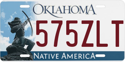 OK license plate 575ZLT