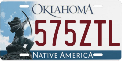 OK license plate 575ZTL