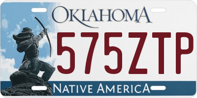 OK license plate 575ZTP