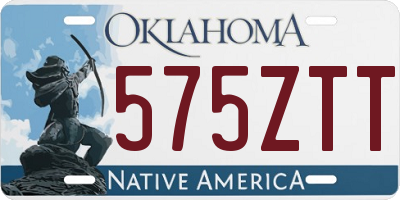 OK license plate 575ZTT