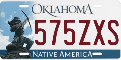 OK license plate 575ZXS