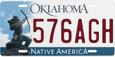 OK license plate 576AGH