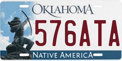 OK license plate 576ATA