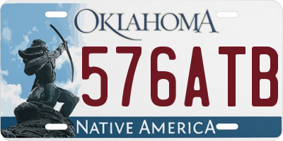 OK license plate 576ATB