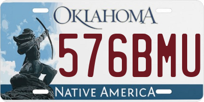 OK license plate 576BMU