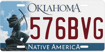 OK license plate 576BVG