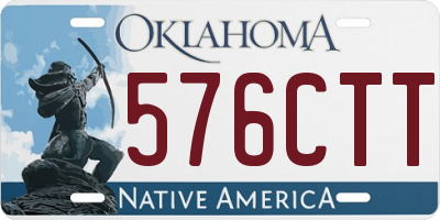 OK license plate 576CTT