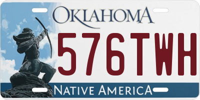 OK license plate 576TWH