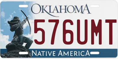 OK license plate 576UMT