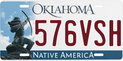 OK license plate 576VSH