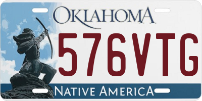 OK license plate 576VTG