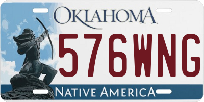 OK license plate 576WNG