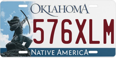 OK license plate 576XLM