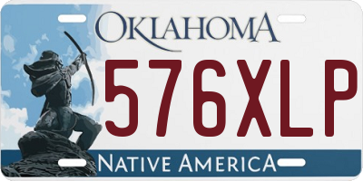 OK license plate 576XLP