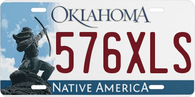 OK license plate 576XLS