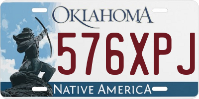OK license plate 576XPJ