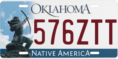 OK license plate 576ZTT
