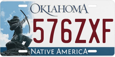 OK license plate 576ZXF