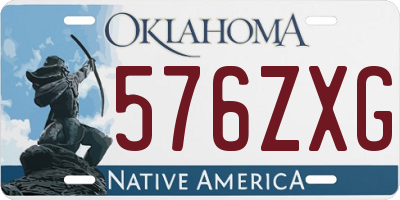 OK license plate 576ZXG