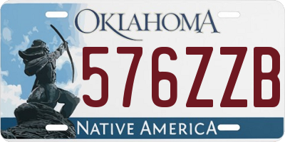 OK license plate 576ZZB