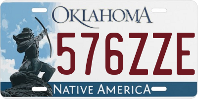 OK license plate 576ZZE