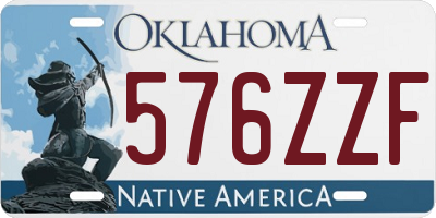 OK license plate 576ZZF