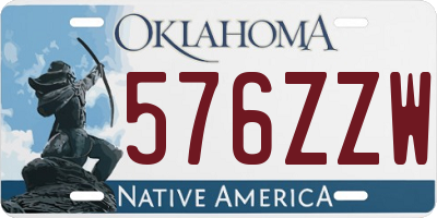 OK license plate 576ZZW