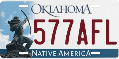 OK license plate 577AFL