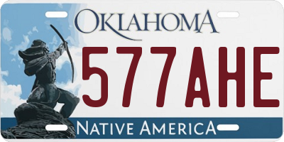 OK license plate 577AHE