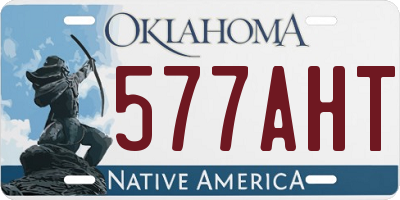 OK license plate 577AHT