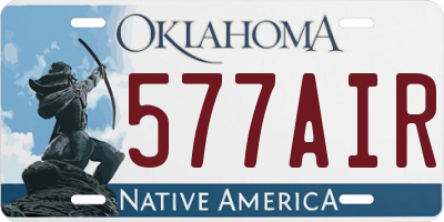 OK license plate 577AIR