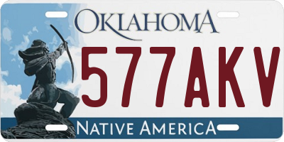 OK license plate 577AKV