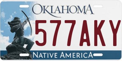 OK license plate 577AKY