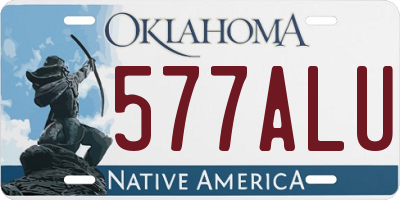 OK license plate 577ALU