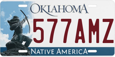 OK license plate 577AMZ