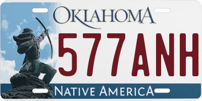 OK license plate 577ANH