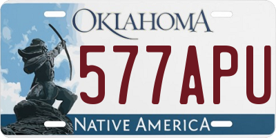 OK license plate 577APU