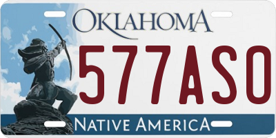 OK license plate 577ASO