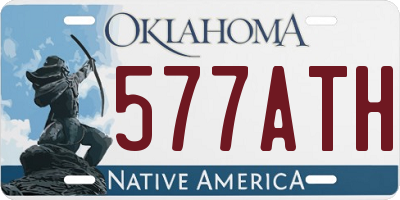 OK license plate 577ATH