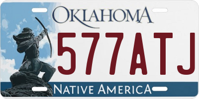 OK license plate 577ATJ