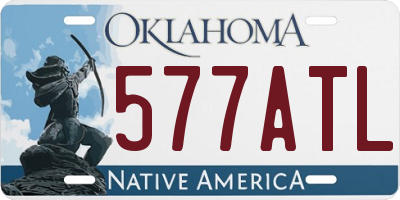 OK license plate 577ATL