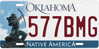 OK license plate 577BMG