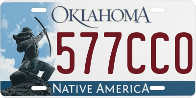 OK license plate 577CCO