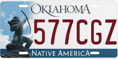 OK license plate 577CGZ