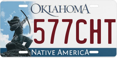 OK license plate 577CHT