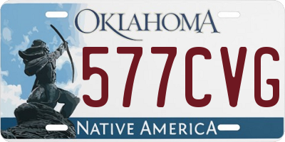 OK license plate 577CVG