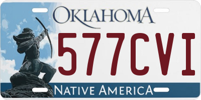 OK license plate 577CVI